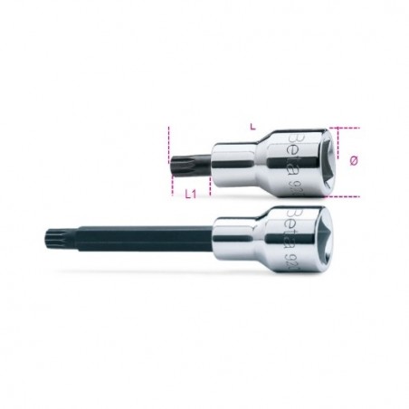 920XZN 12L Vaso de 1/2&quot, con punta XZN&reg, larga, cromado