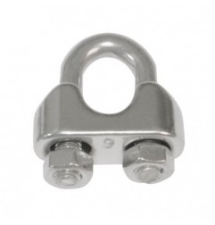 AMIG 21867  
 Sujetacables estribo 30100  
 Ø3 mm  
 Acero inoxidable  
 AISI 316