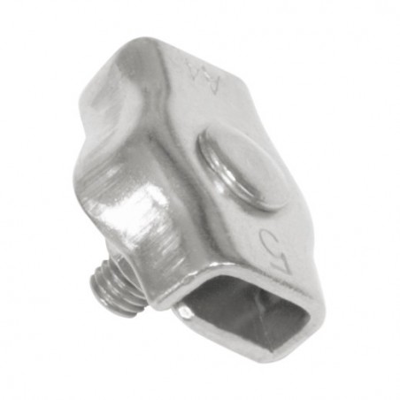 AMIG 21876  
 Sujetacables simple 30105  
 Ø5 - 10,5 mm  
 Acero inoxidable  
 AISI 316