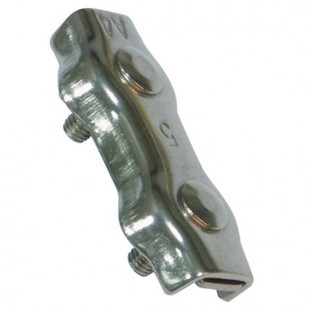 AMIG 21878  
 Sujetacables doble 30110  
 Ø4 - 9 mm  
 Acero inoxidable  
 AISI 316