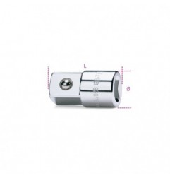 920/16 Adaptador con cuadrado hembra de 1/2&quot, y macho de 3/4&quot,, cromado