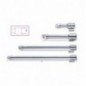 920/21 Alargadera con cuadrado macho y hembra de 1/2&quot,, cromada
