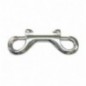 AMIG 21921  
 Mosquetón doble 30185  
 78 mm  
 Acero inoxidable  
 AISI 316