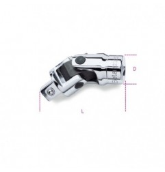 920/25 Articulación con cuadrado macho y hembra de 1/2&quot,, cromada