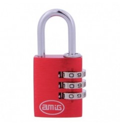AMIG 21940  
 Candado combinación 75  
 25 mm  
 Aluminio  
 Rojo