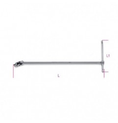 920/40 Mango articulado de 1/2&quot, en T, cromado