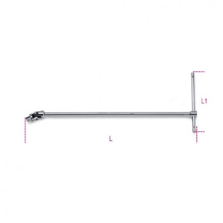 920/40 Mango articulado de 1/2&quot, en T, cromado