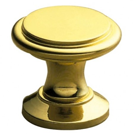AMIG 2195  
 Pomo latón 410  
 Ø25 x 22 mm  
 Latón  
 Pulido barnizado
