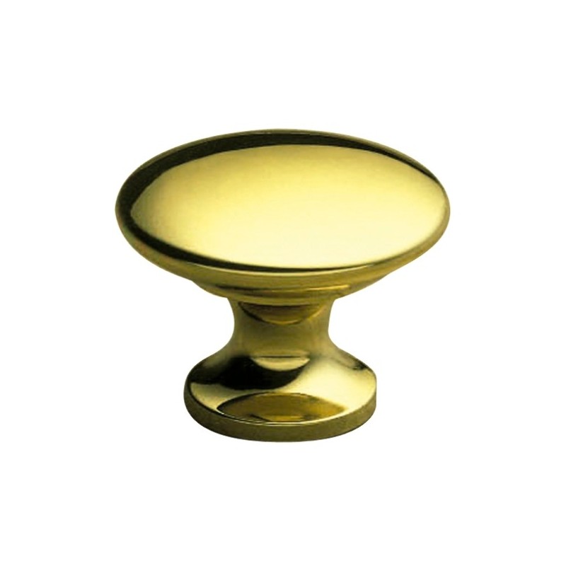 AMIG 2196  
 Pomo latón 420  
 Ø30 x 22 mm  
 Latón  
 Pulido barnizado