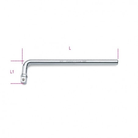 920/44 Mango acodado de 1/2&quot,, cromado