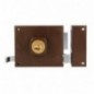 AMIG 21966  
 Cerradura sobreponer 72  
 100 x 85 mm  
 Acero  
 Marrón - Derecha