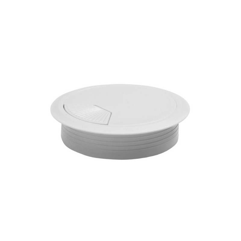 AMIG 21968  
 Tapón pasacables 140  
 Ø60 x 20 mm  
 Plástico  
 Blanco