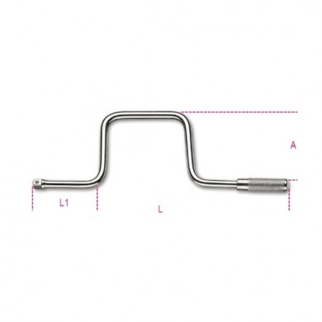 920/46 Manivela macho de 1/2&quot,
