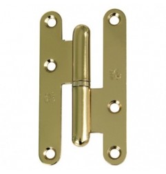 AMIG 21975  
 Pernio 405  
 95 x 52 x 2 mm  
 Acero  
 Lacado dorado - Izquierda