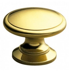 AMIG 2198  
 Pomo latón 440  
 Ø30 x 25 mm  
 Latón  
 Pulido barnizado