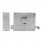 AMIG 21987  
 Cerradura sobreponer 72  
 88 x 85 mm  
 Acero  
 Cromado brillo - Izquierda