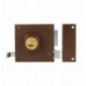 AMIG 21988  
 Cerradura sobreponer 72  
 88 x 85 mm  
 Acero  
 Marrón - Derecha