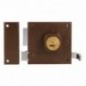 AMIG 21989  
 Cerradura sobreponer 72  
 88 x 85 mm  
 Acero  
 Marrón - Izquierda