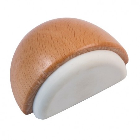 AMIG 21990  
 Tope puerta 406  
 48 x 31 x 23 mm  
 Madera  
 Haya