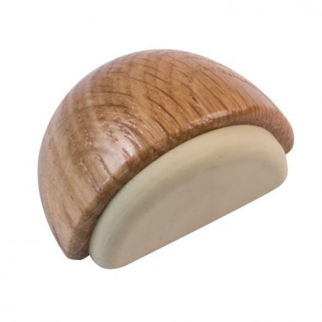 AMIG 21992  
 Tope puerta 406  
 48 x 31 x 23 mm  
 Madera  
 Roble