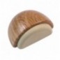 AMIG 21992  
 Tope puerta 406  
 48 x 31 x 23 mm  
 Madera  
 Roble