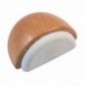 AMIG 21993  
 Tope puerta 406  
 48 x 31 x 23 mm  
 Madera  
 Haya