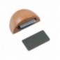 AMIG 21999  
 Tope puerta 407  
 48 x 31 x 23 mm  
 Plástico  
 Haya