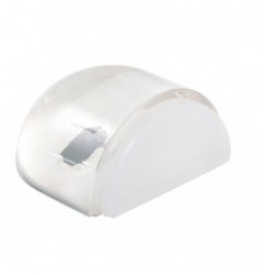 AMIG 22005  
 Tope puerta 409  
 36 x 42 x 22 mm  
 Plástico  
 Transparente