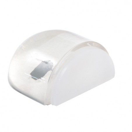 AMIG 22005  
 Tope puerta 409  
 36 x 42 x 22 mm  
 Plástico  
 Transparente