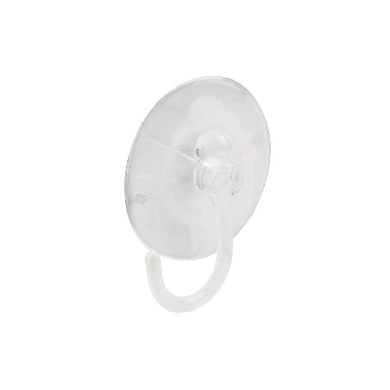 AMIG 22012  
 Colgador ventosa 216  
 Ø40 mm  
 Plástico  
 Transparente