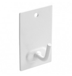 AMIG 22014  
 Colgador adhesivo 212  
 43 x 21 mm  
 Acero  
 Blanco