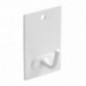 AMIG 22014  
 Colgador adhesivo 212  
 43 x 21 mm  
 Acero  
 Blanco
