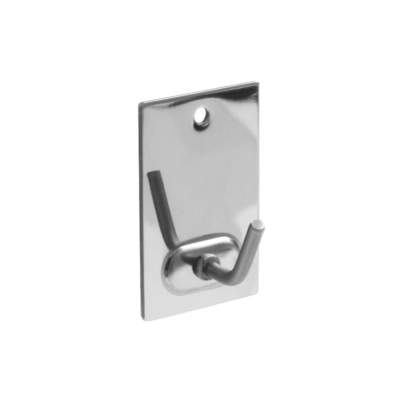 AMIG 22015  
 Colgador adhesivo 212  
 43 x 21 mm  
 Acero  
 Cromado
