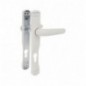 AMIG 22037  
 Manilla con placa 1500ALPB85  
 225 x 30 mm  
 Aluminio  
 Blanco