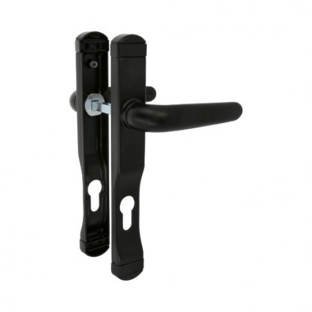 AMIG 22038  
 Manilla con placa 1500ALPB85  
 225 x 30 mm  
 Aluminio  
 Negro