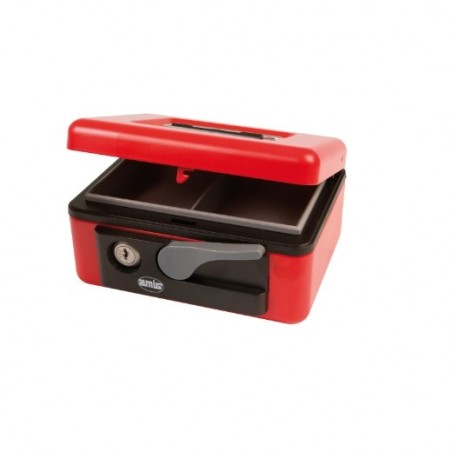 AMIG 2205  
 Caja de caudales 2500  
 165 x 125 x 80 mm  
 Acero  
 Rojo