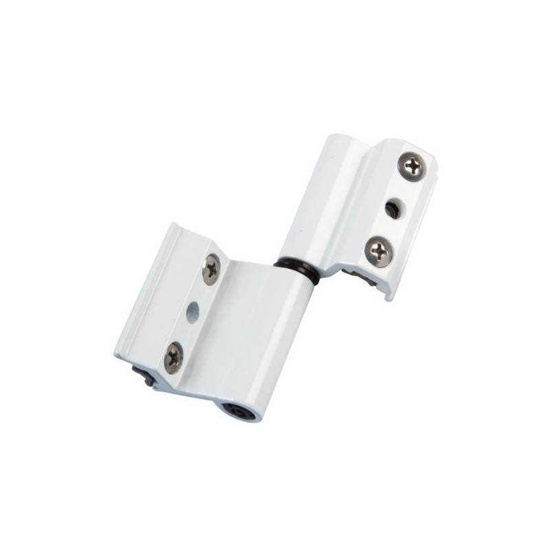 AMIG 22055  
 Bisagra V2P EU  
 93 x 35 mm  
 Aluminio  
 Blanco - Derecha