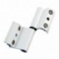 AMIG 22055  
 Bisagra V2P EU  
 93 x 35 mm  
 Aluminio  
 Blanco - Derecha