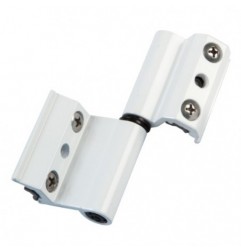 AMIG 22057  
 Bisagra V2P EU  
 93 x 35 mm  
 Aluminio  
 Blanco - Derecha
