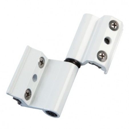 AMIG 22057  
 Bisagra V2P EU  
 93 x 35 mm  
 Aluminio  
 Blanco - Derecha