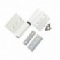 AMIG 22059  
 Bisagra 40/20  
 100,5 x 40 mm  
 Aluminio  
 Blanco - Derecha