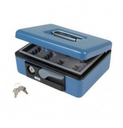 AMIG 2206  
 Caja de caudales 2500  
 197 x 154 x 80 mm  
 Acero  
 Azul
