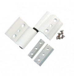 AMIG 22061  
 Bisagra 40/20  
 100,5 x 40 mm  
 Aluminio  
 Blanco - Derecha