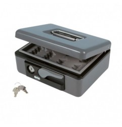 AMIG 2207  
 Caja de caudales 2500  
 197 x 154 x 80 mm  
 Acero  
 Gris