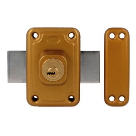 AMIG 22078  
 Pasador seguridad 81P  
 96 x 66 mm  
 Acero  
 Esmaltado oro