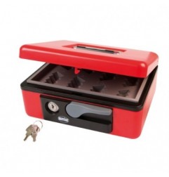 AMIG 2208  
 Caja de caudales 2500  
 197 x 154 x 80 mm  
 Acero  
 Rojo