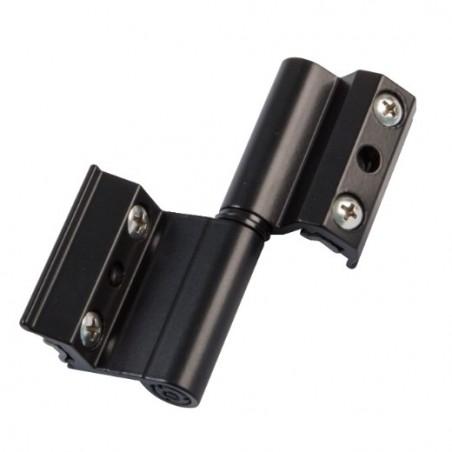 AMIG 22087  
 Bisagra V2P EU  
 93 x 35 mm  
 Aluminio  
 Negro - Izquierda