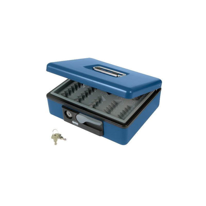 AMIG 2209  
 Caja de caudales 2500  
 230 x 185 x 80 mm  
 Acero  
 Azul