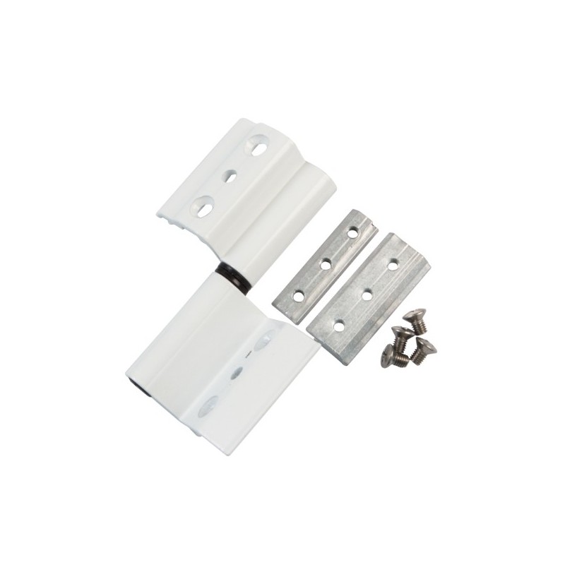 AMIG 22092  
 Bisagra 40/20  
 100,5 x 40 mm  
 Aluminio  
 Blanco - Izquierda