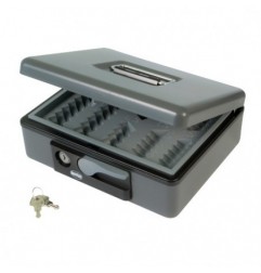 AMIG 2210  
 Caja de caudales 2500  
 230 x 185 x 80 mm  
 Acero  
 Gris
